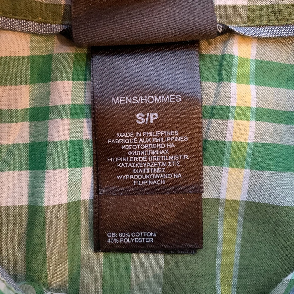 Men's The North Face Green Button Up Shirt, S - Picture 5 of 6